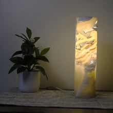 Load image into Gallery viewer, Honey Yellow Onyx Stone Lamp, Onyx Stone Lamp
