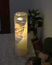 Load image into Gallery viewer, Honey Yellow Onyx Stone Lamp, Onyx Stone Lamp
