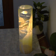 Load image into Gallery viewer, Honey Yellow Onyx Stone Lamp, Onyx Stone Lamp
