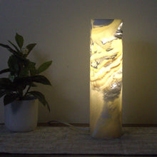 Load image into Gallery viewer, Honey Yellow Onyx Stone Lamp, Onyx Stone Lamp
