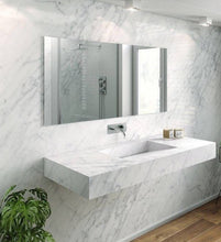 Load image into Gallery viewer, Carrara Marble Sink | Luxury Marble Countertop with Basin 40&quot; X 20&quot;  X 6&quot;
