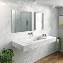 Load image into Gallery viewer, Custom Carrara Marble Sink | Luxury Marble Countertop with Basin 40&quot;
