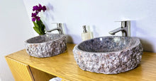 Load image into Gallery viewer, 2 Light Purple Calcite Stone Vessel Sink
