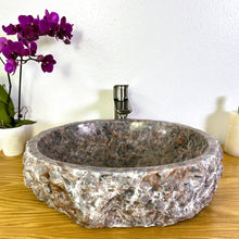 Load image into Gallery viewer, 2 Light Purple Calcite Stone Vessel Sink
