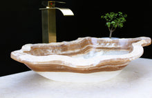 Load image into Gallery viewer, Natural Stone Sink - Modern Sink - Handmade Onyx Sink2
