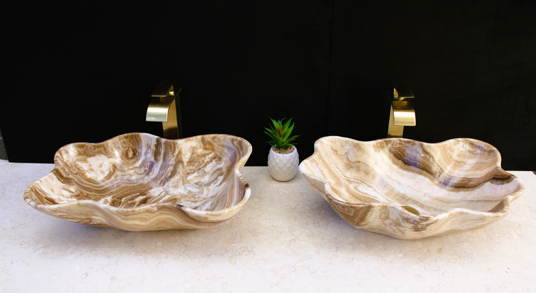 Two Onyx Stone Vessel Sink | Natural Stone Sink
