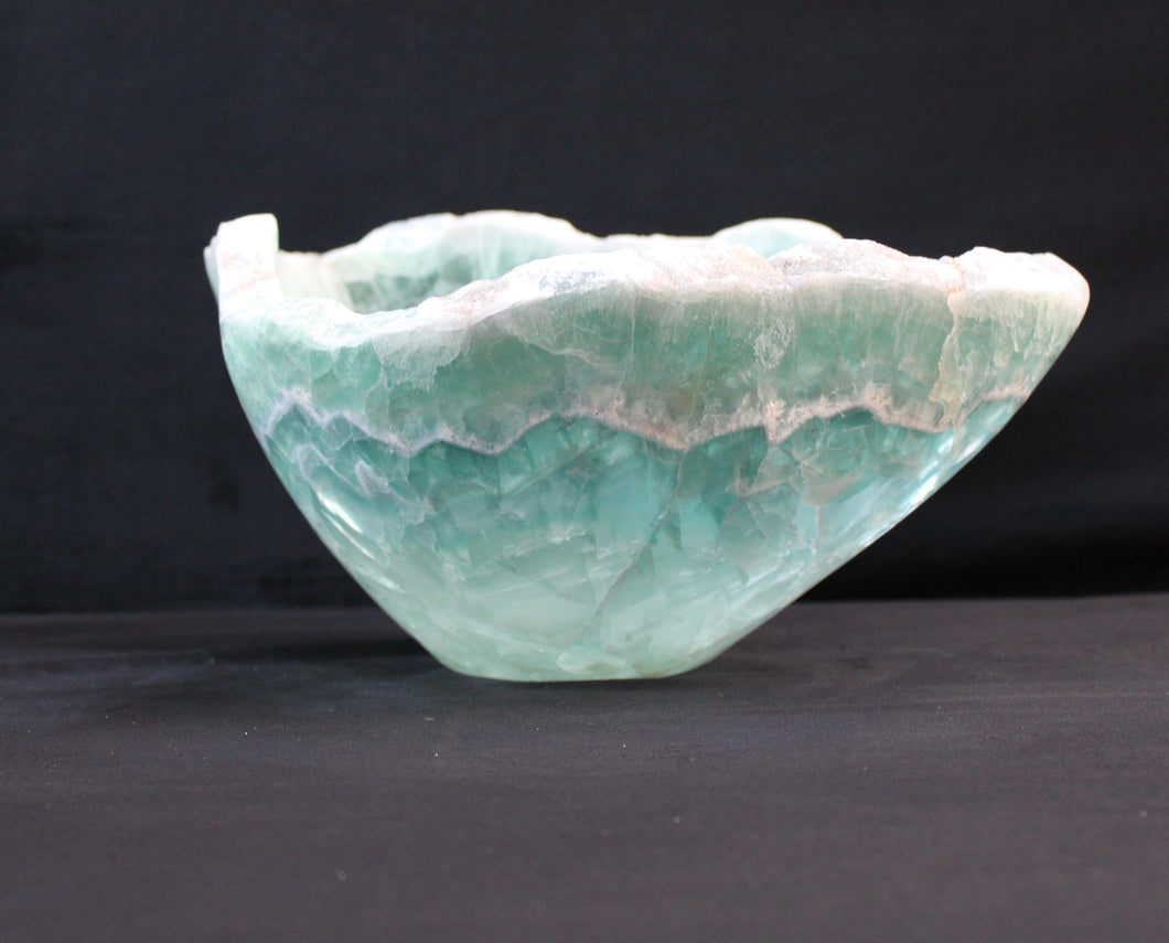 Unique Fluorite Bowl Organic Bowl Fluorite Crystal Centerpiece Fluorite Decorative Bowl
