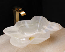 Load image into Gallery viewer, Crystal Onyx Stone Bathroom Vessel Sink

