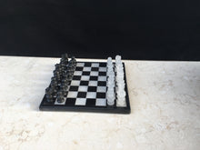Load image into Gallery viewer, Black &amp; White Mini Chess Set
