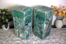 Load image into Gallery viewer, 2 Fluorite Unique and Elegant Onyx Stone Lamps
