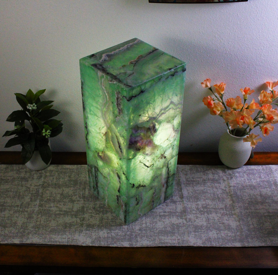 Fluorite Crystal Stone Lamp | Unique and Elegant Onyx Lamp