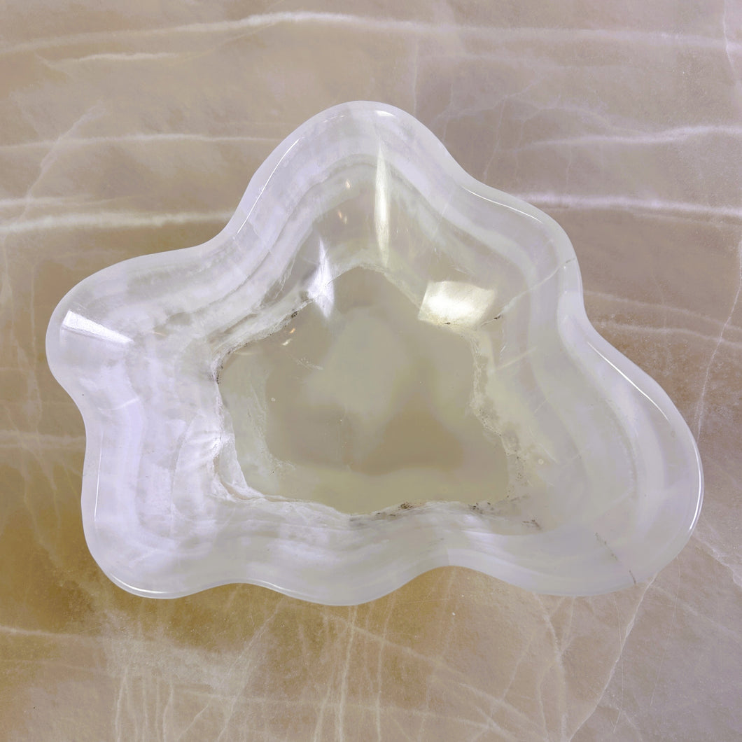 Crystal Onyx Bowl | Beautiful Onyx Bowl Centerpiece. BCS08