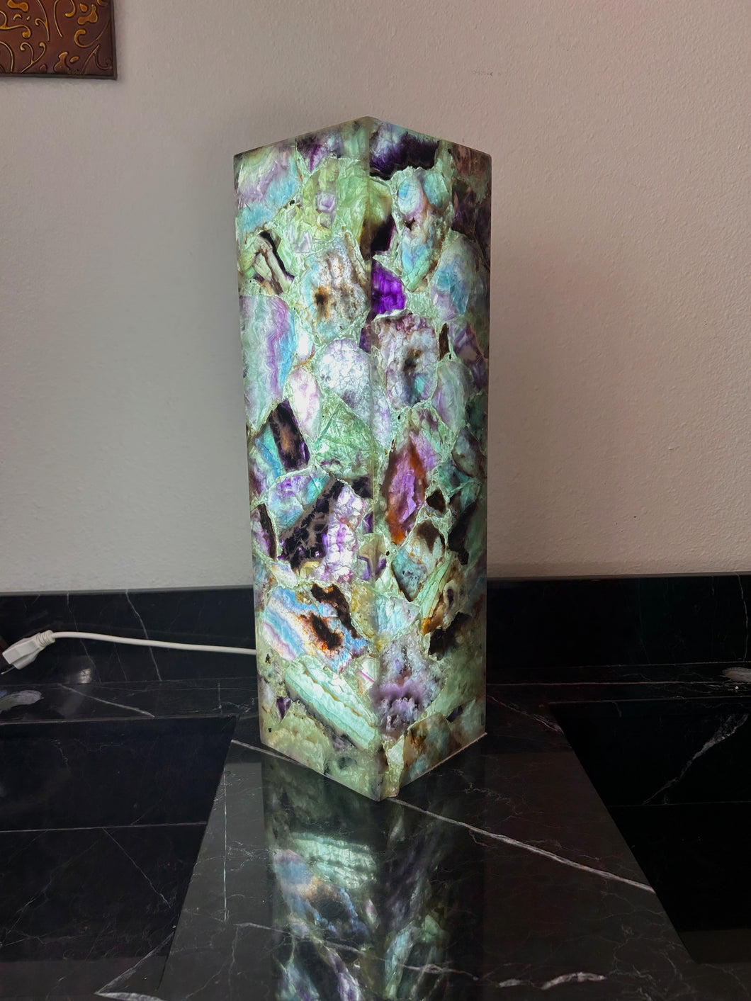 Fluorite Crystal Lamp 20