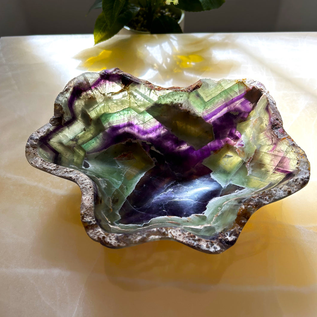 Fluorite Stone Bowl Small Size | Onyx Stone Bowl