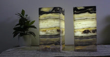 Load image into Gallery viewer, 2 Onyx Stone Lamps
