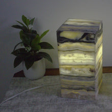 Load image into Gallery viewer, 2 Onyx Stone Lamps
