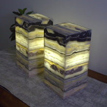 Load image into Gallery viewer, 2 Onyx Stone Lamps
