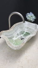 Load and play video in Gallery viewer, Light Green Onyx Stone Bathroom Vessel Sink
