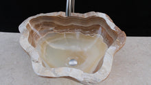 Load and play video in Gallery viewer, Natural Stone Sink - Modern Sink - Handmade Onyx Sink
