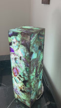 Load and play video in Gallery viewer, Fluorite Crystal Lamp 20&quot;| Table Lamp |

