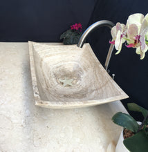 Load image into Gallery viewer, Beautiful Light Travertine Marble Sink, An Elegant Touch of nature for your home | Stone Sink
