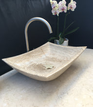 Load image into Gallery viewer, Beautiful Light Travertine Marble Sink,
