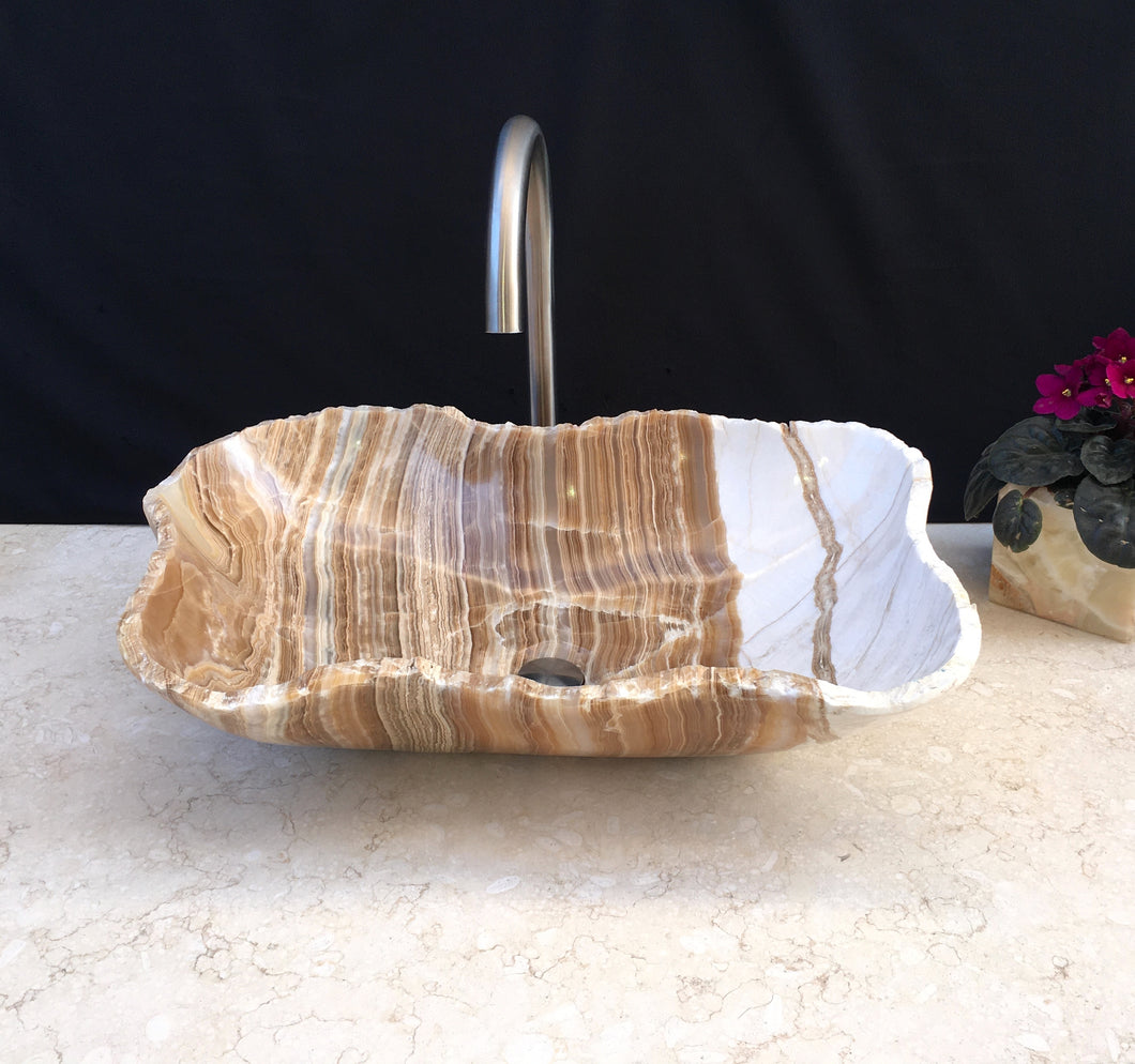 Unique Onyx Sink Vanity | Natural Stone Sink | Handmade Onyx Sink | | Vanity Sink |