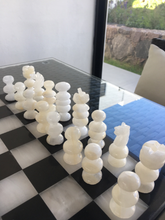 Load image into Gallery viewer, Black &amp; White English Chess Set
