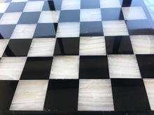 Load image into Gallery viewer, Aztec Onyx Chess Set - Black &amp; White
